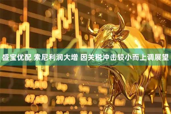 盛宝优配 索尼利润大增 因关税冲击较小而上调展望