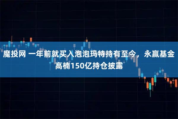 魔投网 一年前就买入泡泡玛特持有至今，永赢基金高楠150亿持仓披露