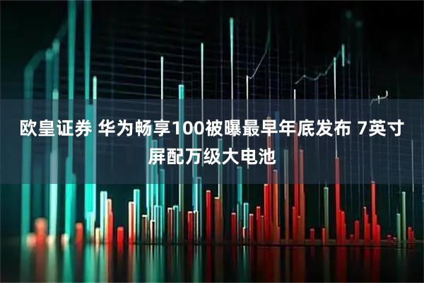 欧皇证券 华为畅享100被曝最早年底发布 7英寸屏配万级大电池